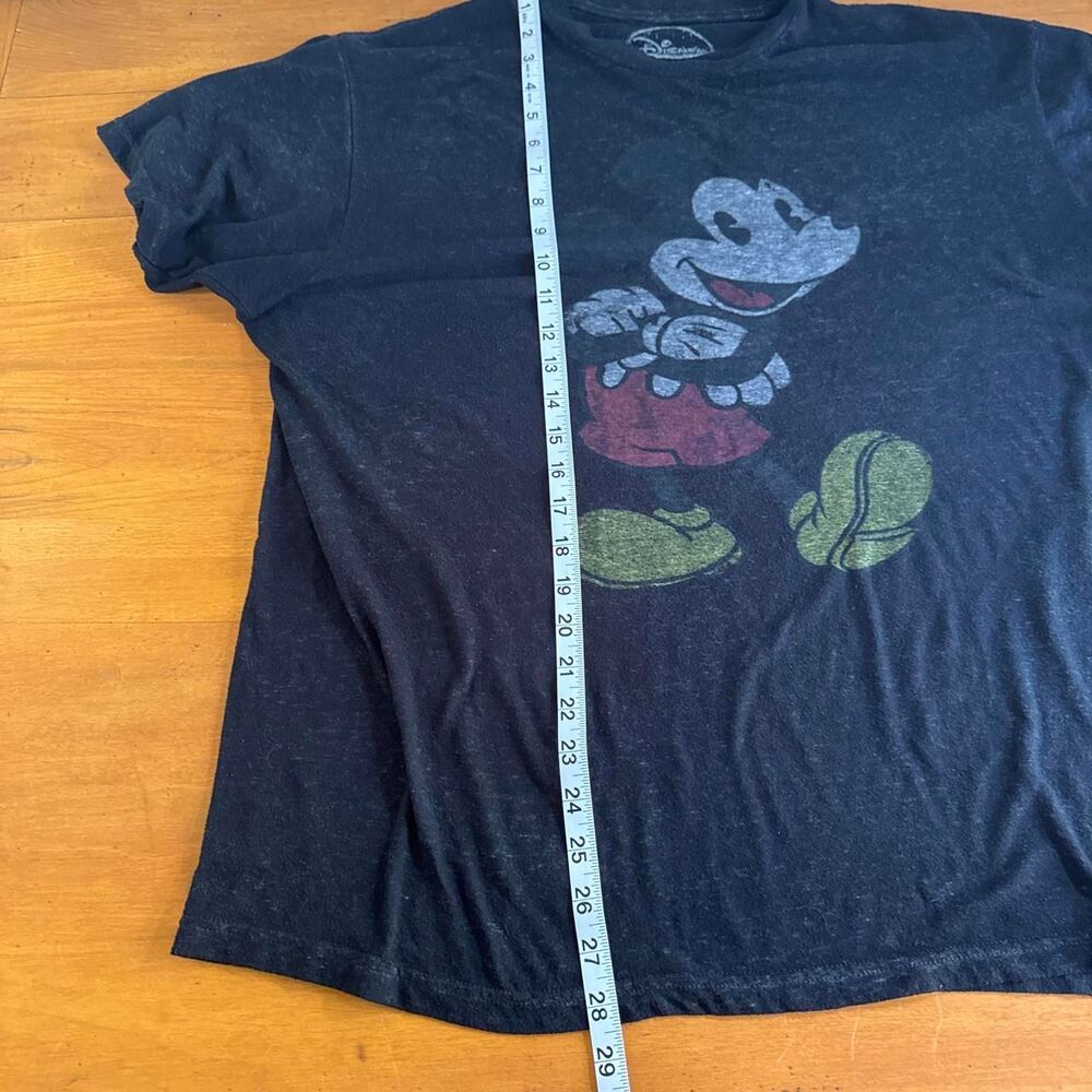 Disney Black Charcoal Vintage Mickey Mouse Short Sleeve XL T-shirt Unisex - Picture 6 of 6